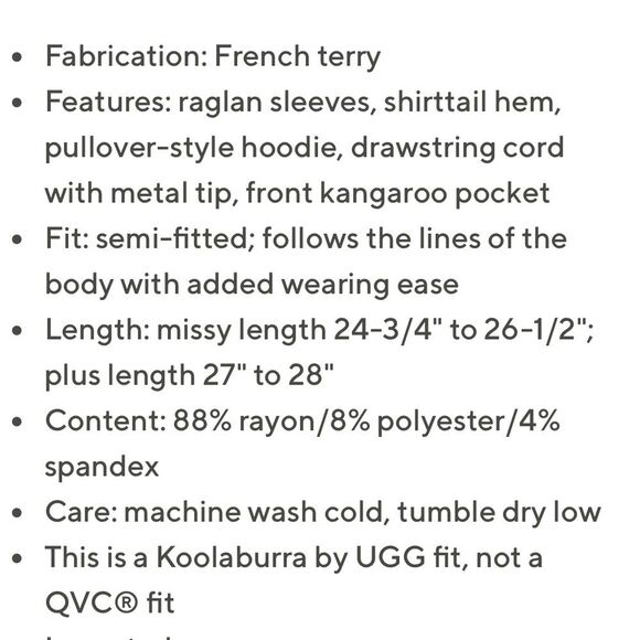 Kookaburra by UGG Light & Airy French Terry Lounge Hoodie Beach Stripes Sz L - Picture 14 of 15